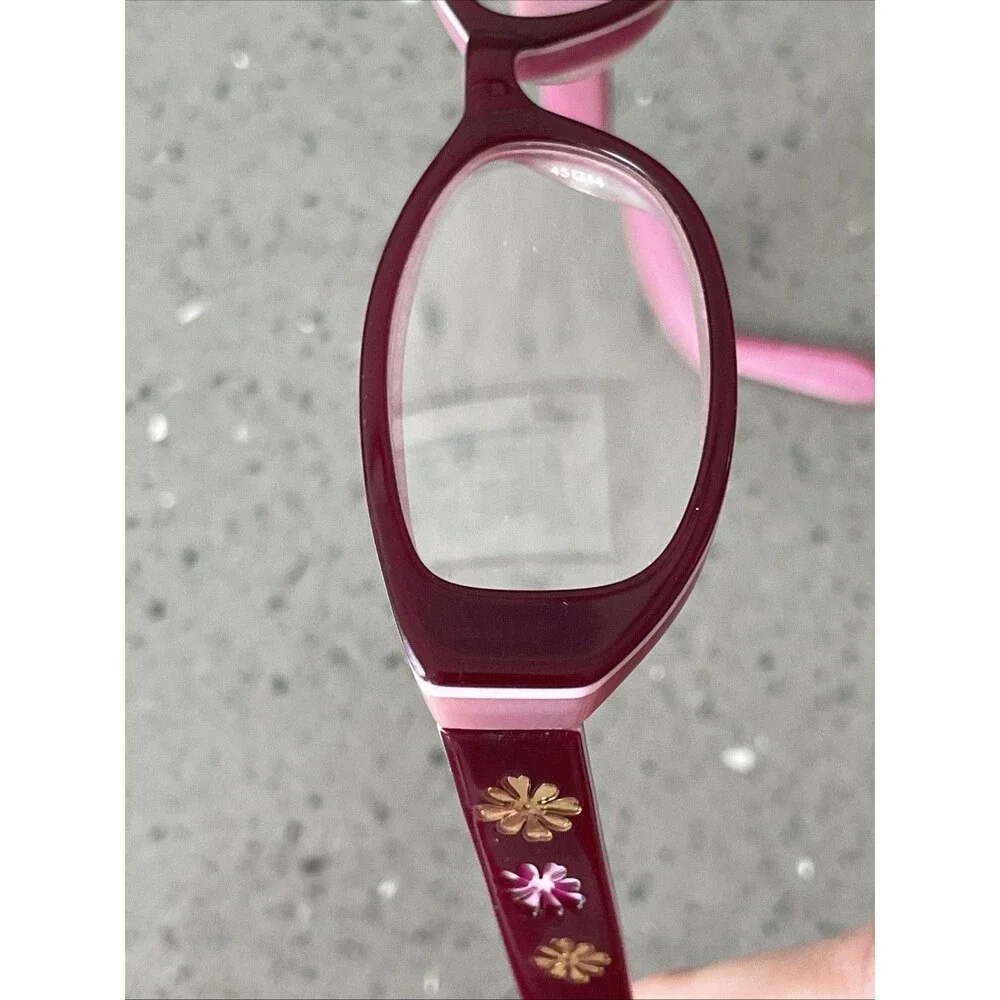 OCCHI 2007 Pink Eyeglasses Frames ONLY 45-14-130 Oval purple kids